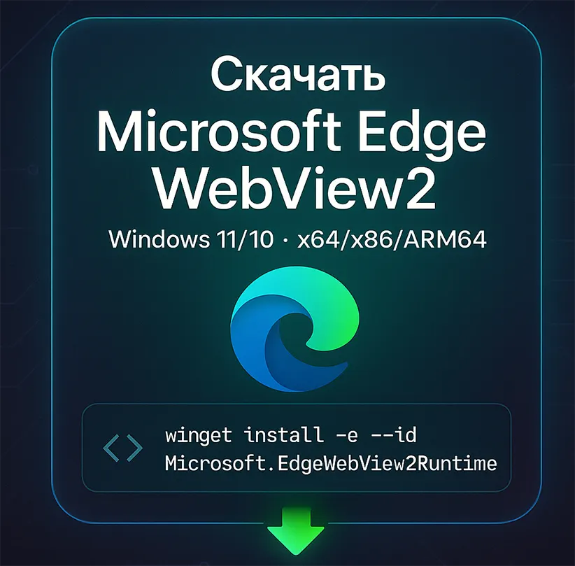 Скачиваем Microsoft Edge WebView2 Runtime для Windows