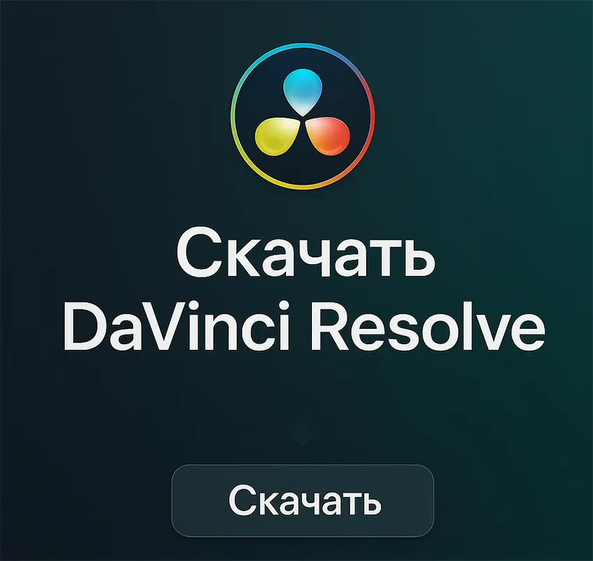 Инструкция по закачки DaVinci Resolve
