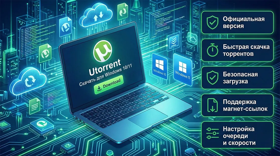 Скачиваем Utorrent бесплатно и чекаем преимущества. 