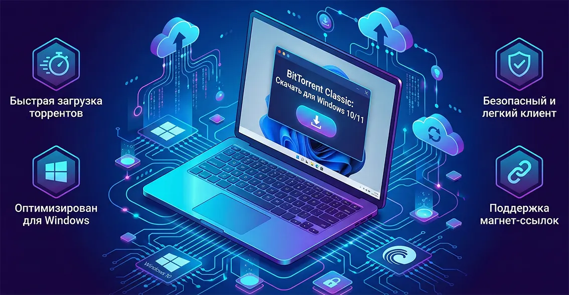 Скачивание BitTorrent Classic и преимущества программы