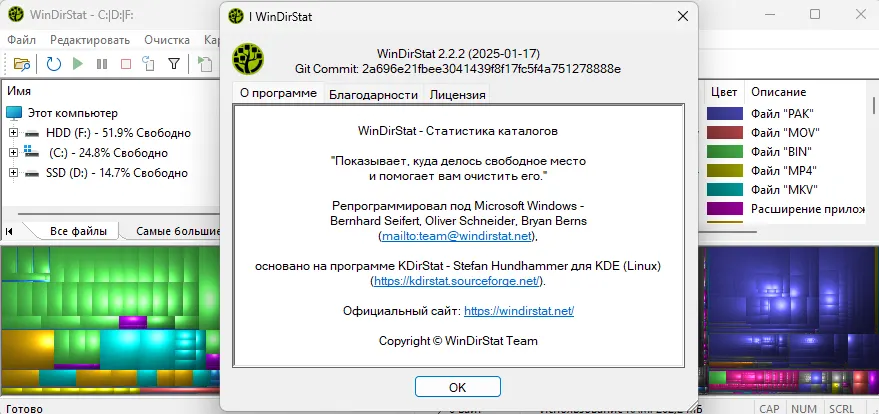 О программе WinDirStat